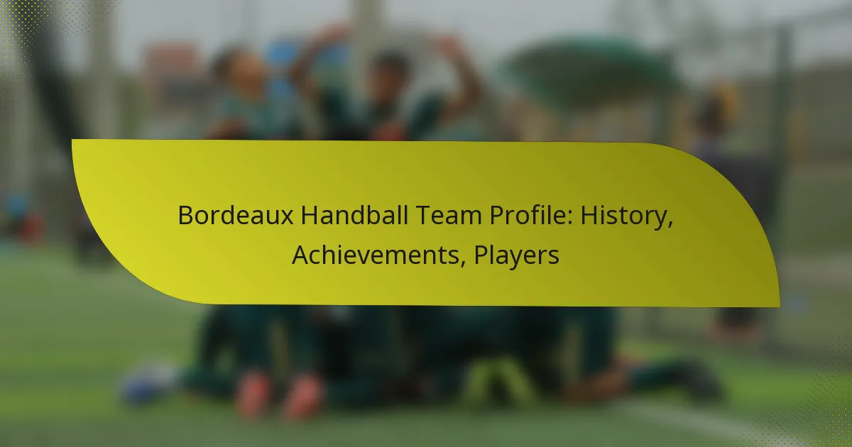 Bordeaux Handball Team Profile: History, Achievements, Players